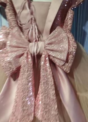Знижка!!!!!пишна пудрово-рожева сукня8 фото