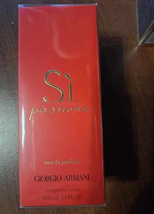 Парфумована вода si passione (giorgio armani) 100ml1 фото