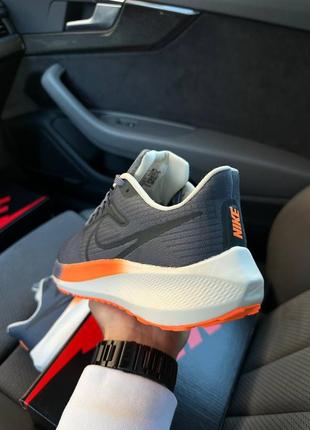 Кроссовки nike zoom pegasus’39 grey orange5 фото