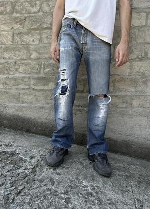 Джинси diesel levan distressed3 фото