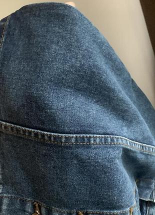Юбка синяя джинсовая на пуговицах denim co8 фото