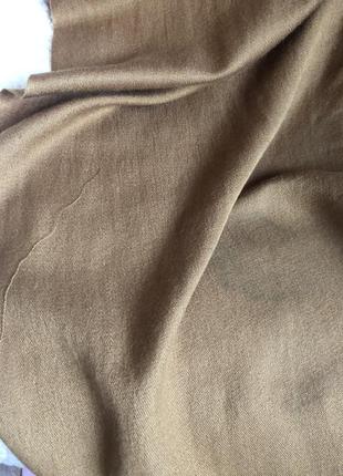 Кашемировый шарф шаль палантин пашмина цвет кемел горчица pashmina 210*709 фото