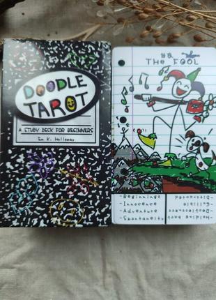 Гадальные карты для начинающих дудл таро doodle tarot колода карт таро размер стандартный1 фото