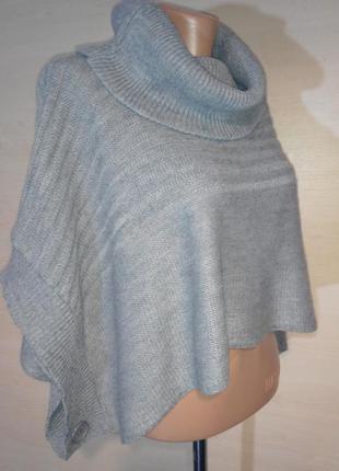 Укороченный свитер  пончо накидка с хомутом  xited2 фото