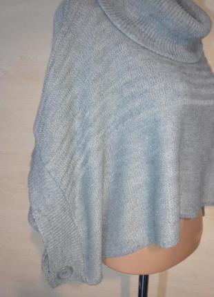 Укороченный свитер  пончо накидка с хомутом  xited5 фото
