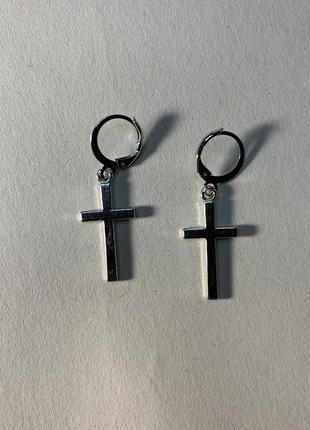 ⛓️шарики крестики серьги с крестами1 фото