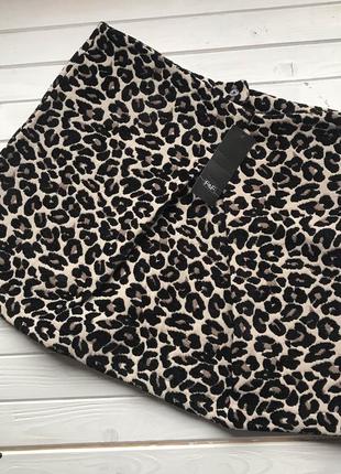 Тигровая юбка f&f размер хл