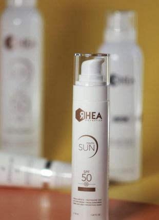 Rhea youthsun spf50 антивозрастной солнцезащитный крем для лица,50 ml1 фото