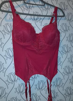 Шикарный секси корсет с подвязками