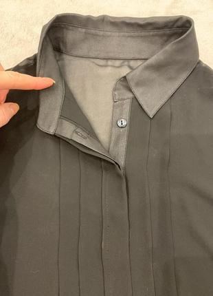 Шифоновая прозрачная блуза, рубашка с широкими рукавами2 фото