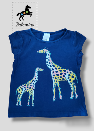 Трикотажна футболка жирафа