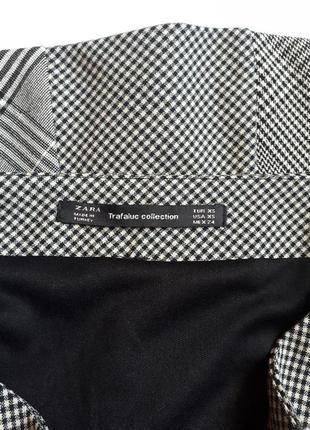 Мини юбка zara пэчворк средняя посадка (  размер 34)9 фото