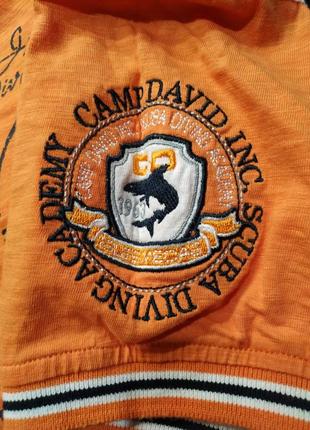 Camp david мужское поло оранжевого цвета размер m4 фото