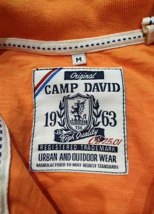 Camp david мужское поло оранжевого цвета размер m7 фото
