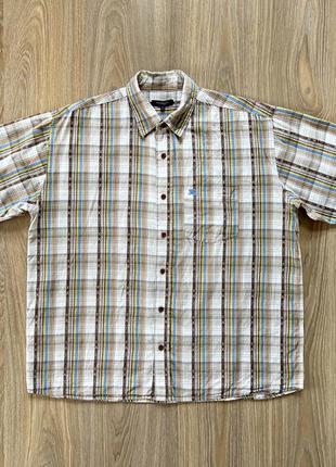 Мужская хлопковая рубашка с коротким рукавом 2000s burberry london