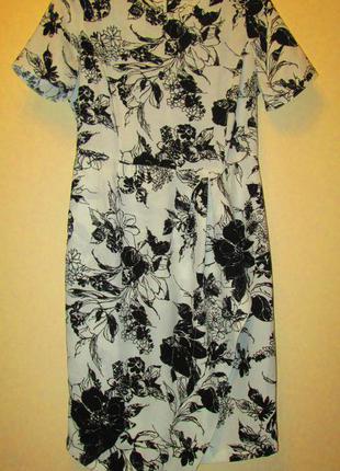 Красивое актуальное платье george принт размер 10