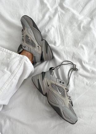 M2k tekno grey кроссовки женские серые2 фото