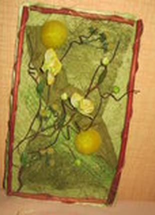 Оригинальная композиция,панно,экибана.