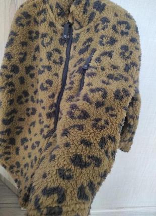 Кофта куртка на замку тепла леопард шерпа 3 4 роки унісекс хлопчику девочке мальчику джордж george3 фото