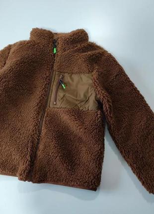 Кофта куртка на замку тепла леопард шерпа 3 4 роки унісекс хлопчику девочке мальчику джордж george8 фото