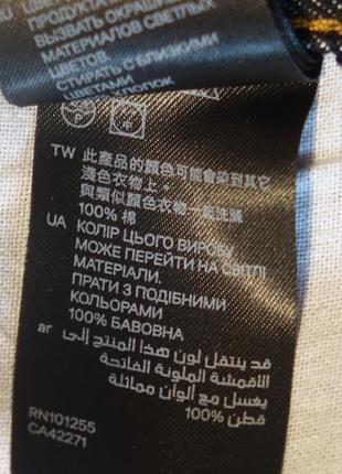 Отличные прямые черные х/б джинсы h&m denim швеция 33/34 р.7 фото