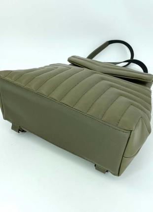 Сумка рюкзак «луки» оливковый3 фото