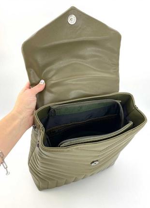 Сумка рюкзак «луки» оливковый4 фото