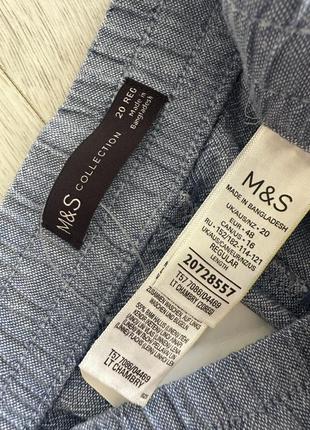 Брюки штаны zara лен льняные льняные льняные m&amp;s7 фото