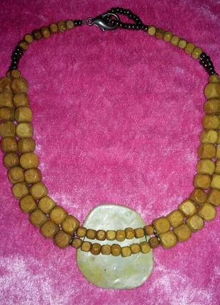 Ожерелье украшение на шею в этническом стиле  handmade2 фото