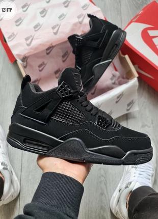 Мужские кроссовки в стиле nike air jordan 4 премиум кроссовки мужские джорданы ретро качественные стильные высокие4 фото