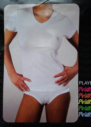 Playboy physical оригинал базовая футболка нитевичка /италия l