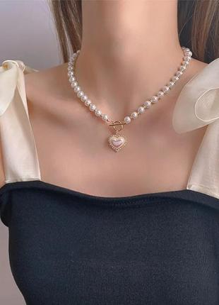 Женское колье кулон ожерелье подвеска цепь цепочка блестящее чокеры, с сердцем золото серебро любовь подарок3 фото