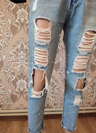 Рваные джинсы бойфренд2 фото