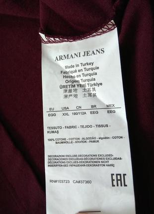 Armani jeans футболка оригинал (xxl)4 фото