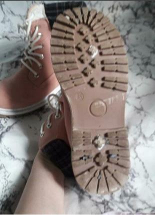 Ботинки розовые3 фото