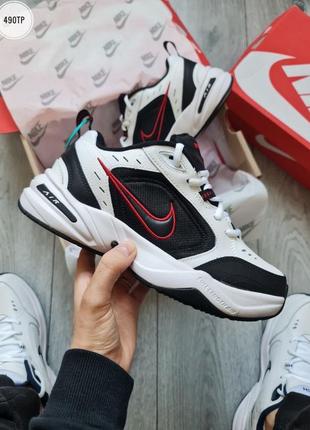 Трендовые мужские кроссовки nike air monarch iv премиум качественные из натуральной кожи стильные