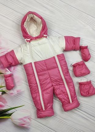 Зимний комбинезон на р.74-80, 80-86