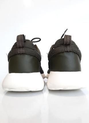 Nike roshe run one  мягкие кроссовки цвета хаки текстиль5 фото