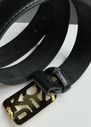 Жіночий ремінь пінко чорний пояс pinko text leather belt black/gold2 фото