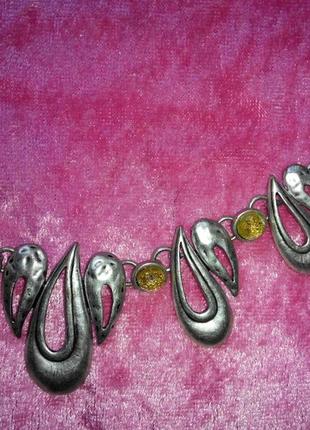 Украшение на шею винтажное ожерелье цепочка кулон3 фото