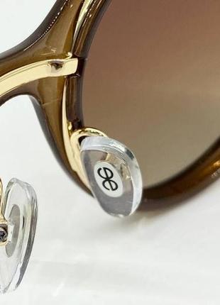 Сонцезахисні окуляри жіночі овальні з поляризацією класика елегантні чорні, коричневі, світло-коричневі світло-коричневі8 фото