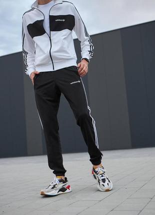 Спортивний костюм adidas кофта+штани білий весна\осінь турецька двухнитка, адідас костюм чоловічий7 фото