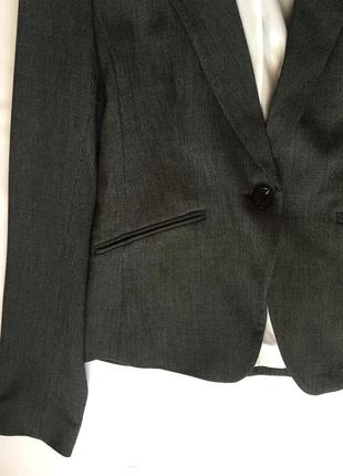 Шикарный деловой пиджак с принтом «гусиная лапка» от h&m2 фото