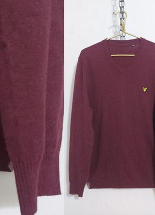 Вязаный свитер из смеси шерсти и хлопка lyle scott