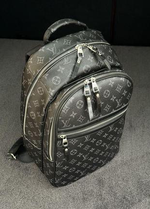 Мужская сумка луи виттон черная louis vuitton michael backpack nv2 black/blue