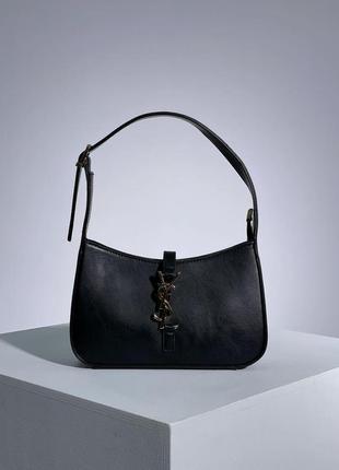 Женская сумка ив сен лоран черная yves saint laurent hobo black