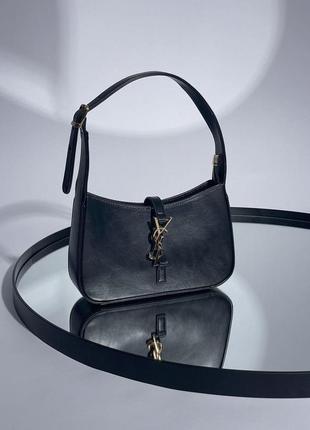 Женская сумка ив сен лоран черная yves saint laurent hobo black