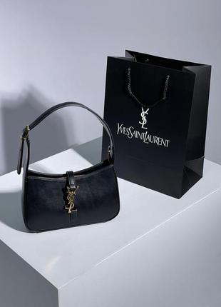 Женская сумка ив сен лоран черная yves saint laurent hobo black