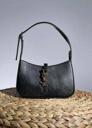 Женская сумка ив сен лоран черная yves saint laurent hobo black