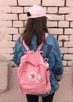 Женский рюкзак fjallraven kanken pink, розовый 16л. 35х25см2 фото